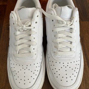 Nike Court Vision Low White Athletic Shoes Women's Sz US 8